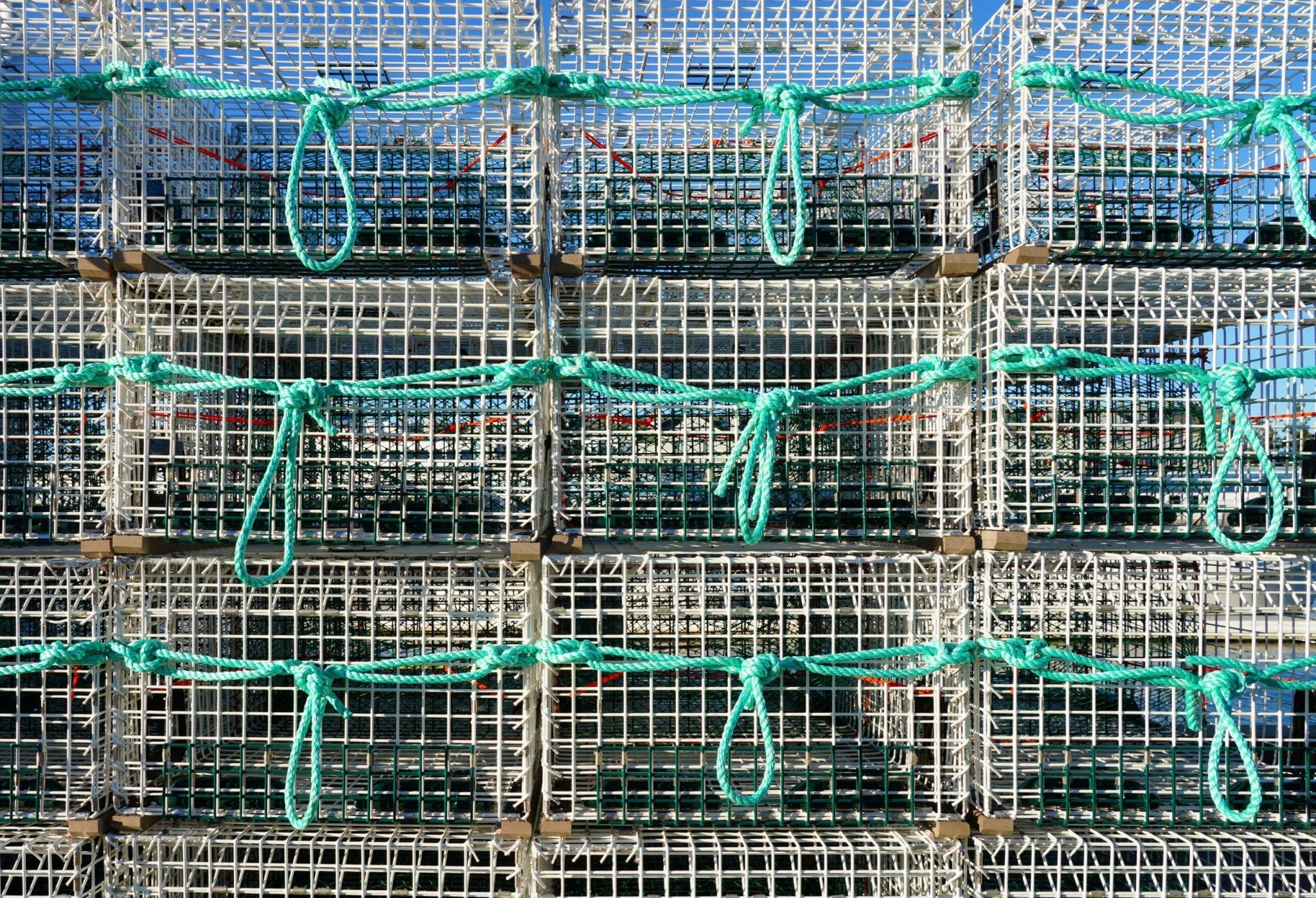View,Of,Stacks,Of,Lobster,Traps,In,Maine,,United,States View,Of,Stacks,Of,Lobster,Traps,In,Maine,,United,States